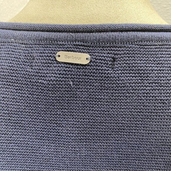 Barbour Women’s Marine Relaxed Fit Cotton Sweater Size 8 (M) Navy Blue - Picture 6 of 14